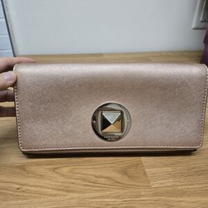 Kate Spade Kiera Newbury ~ Metallic Rose Gold Clutch